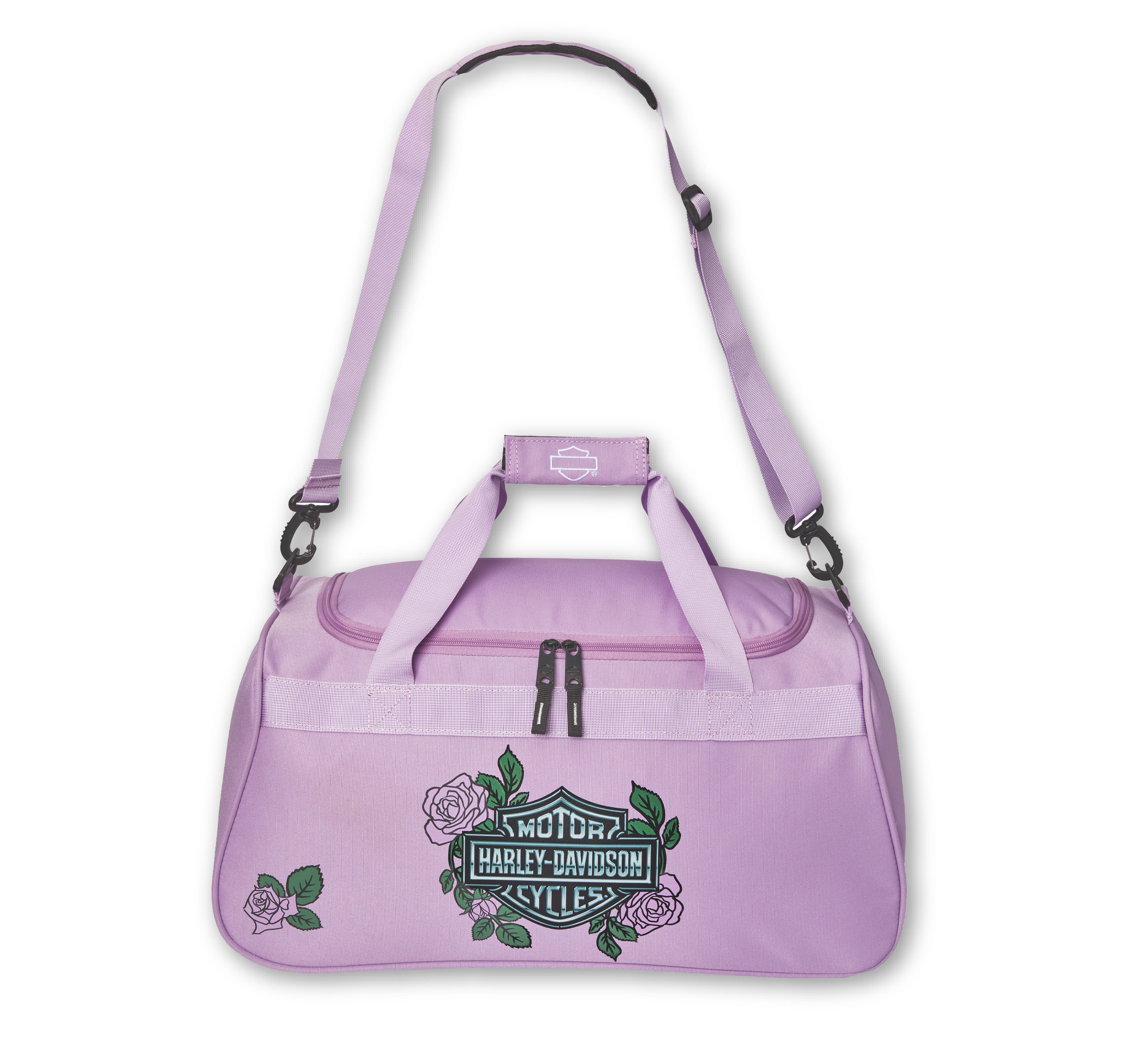 Pink Lavender Roses Duffel Bag