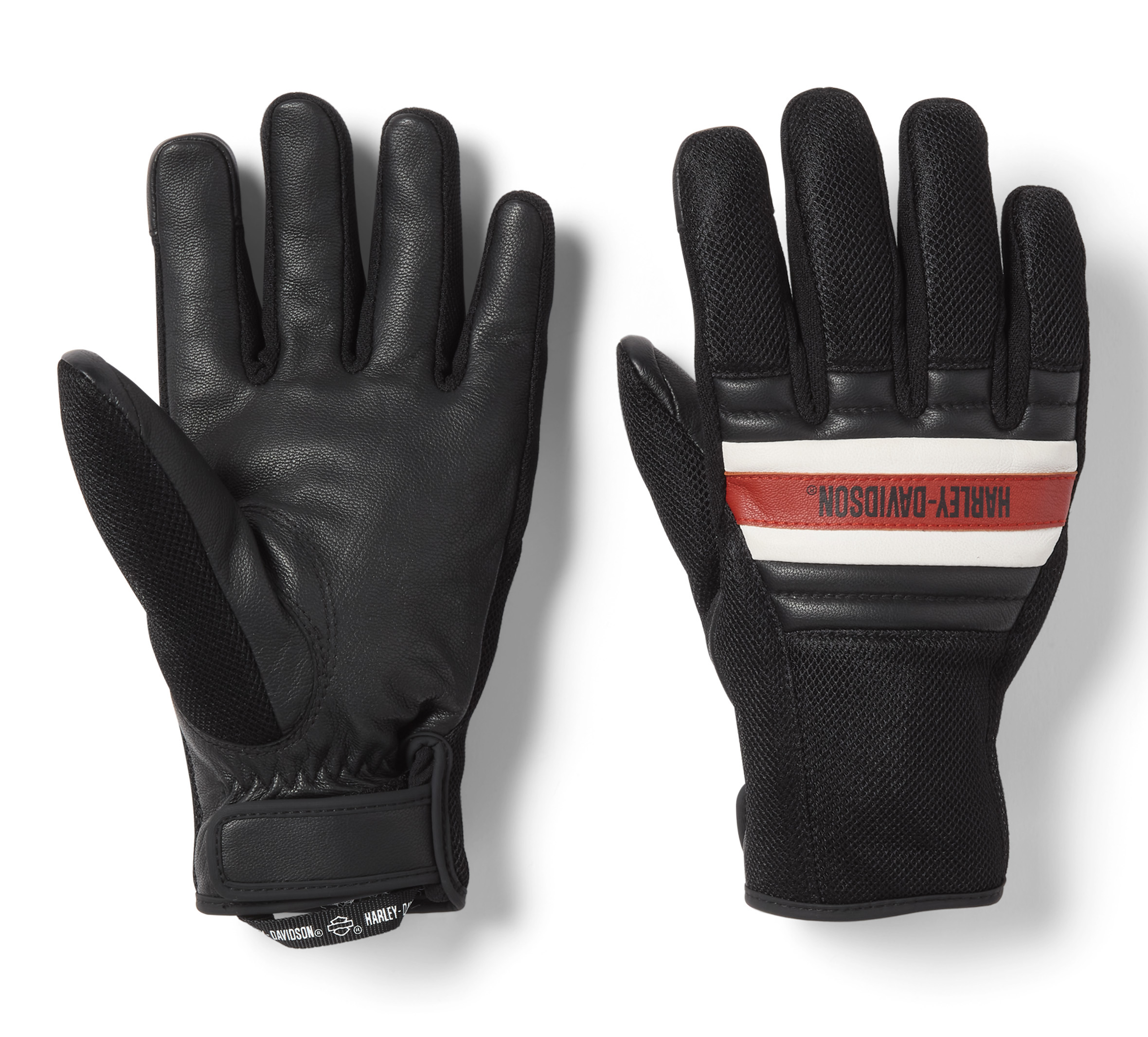 Daniel Smart Men’s Fingerless Cruiser Gloves – Perforated Black Leather, Vented, Palm Armor (DS64)