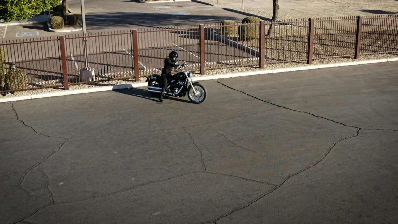 How to park a motorcycle