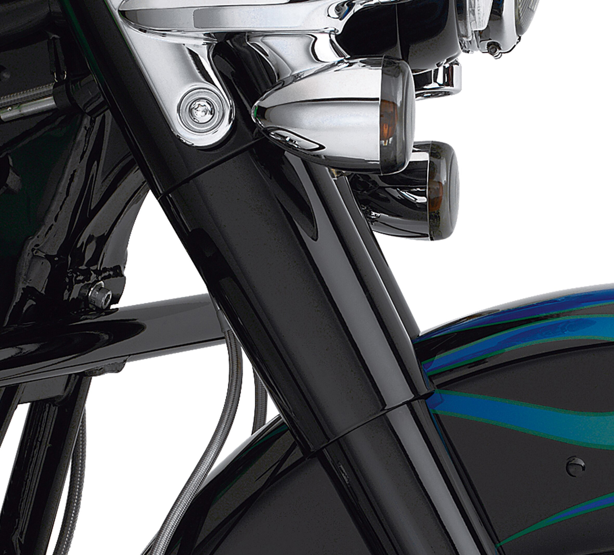 Gloss Black Upper Fork Slider Covers