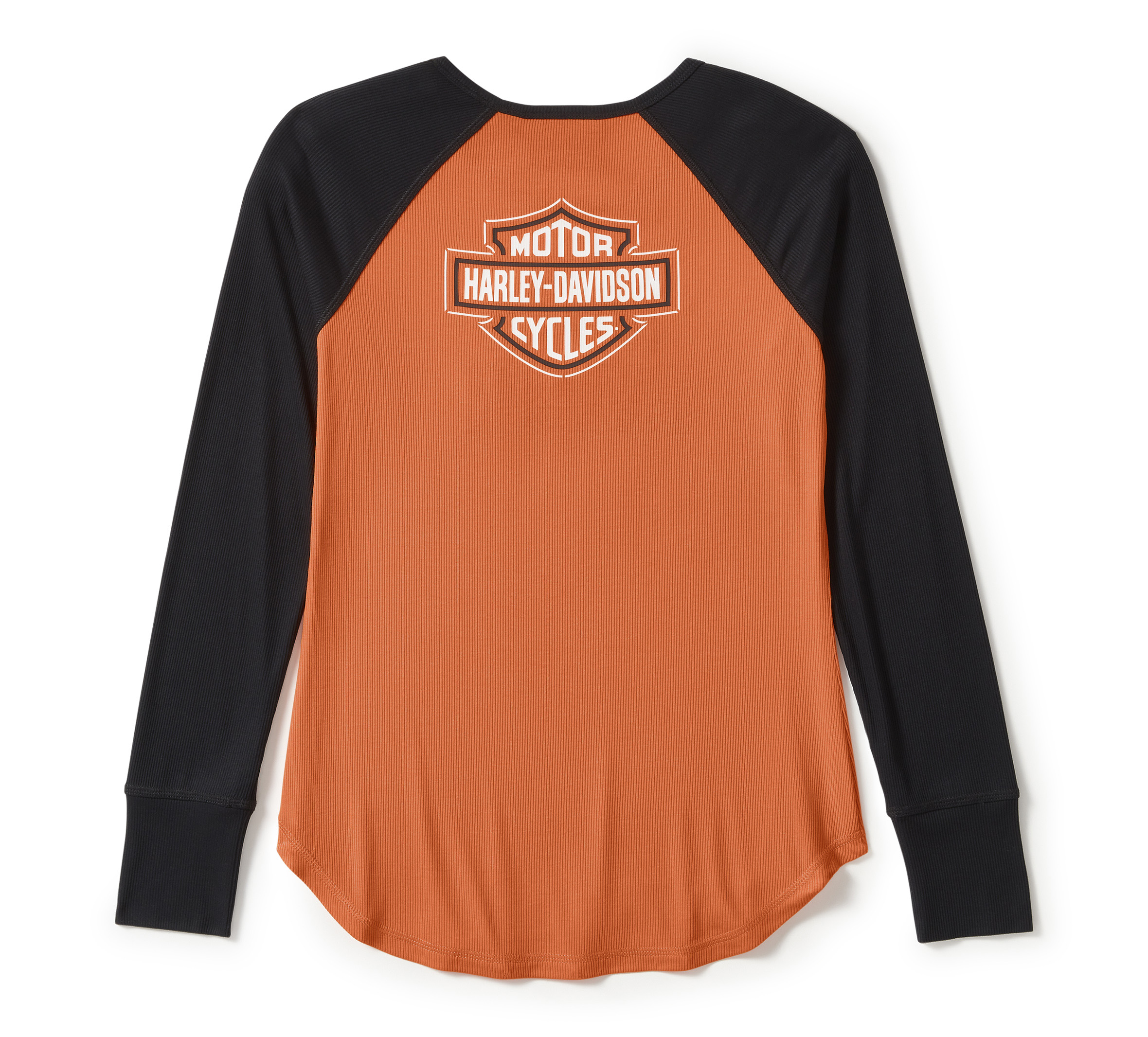 Women's Essential Arched Font Long Sleeve Raglan