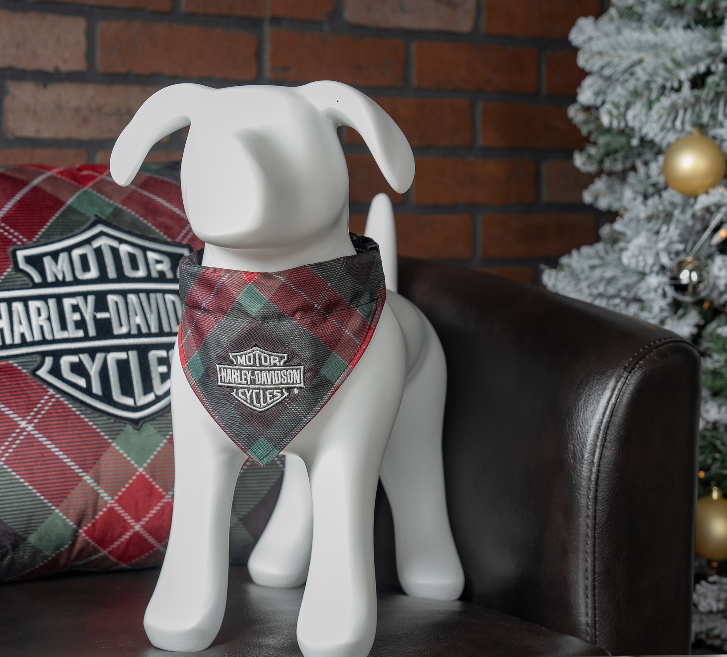 Holiday Plaid Pet Bandana