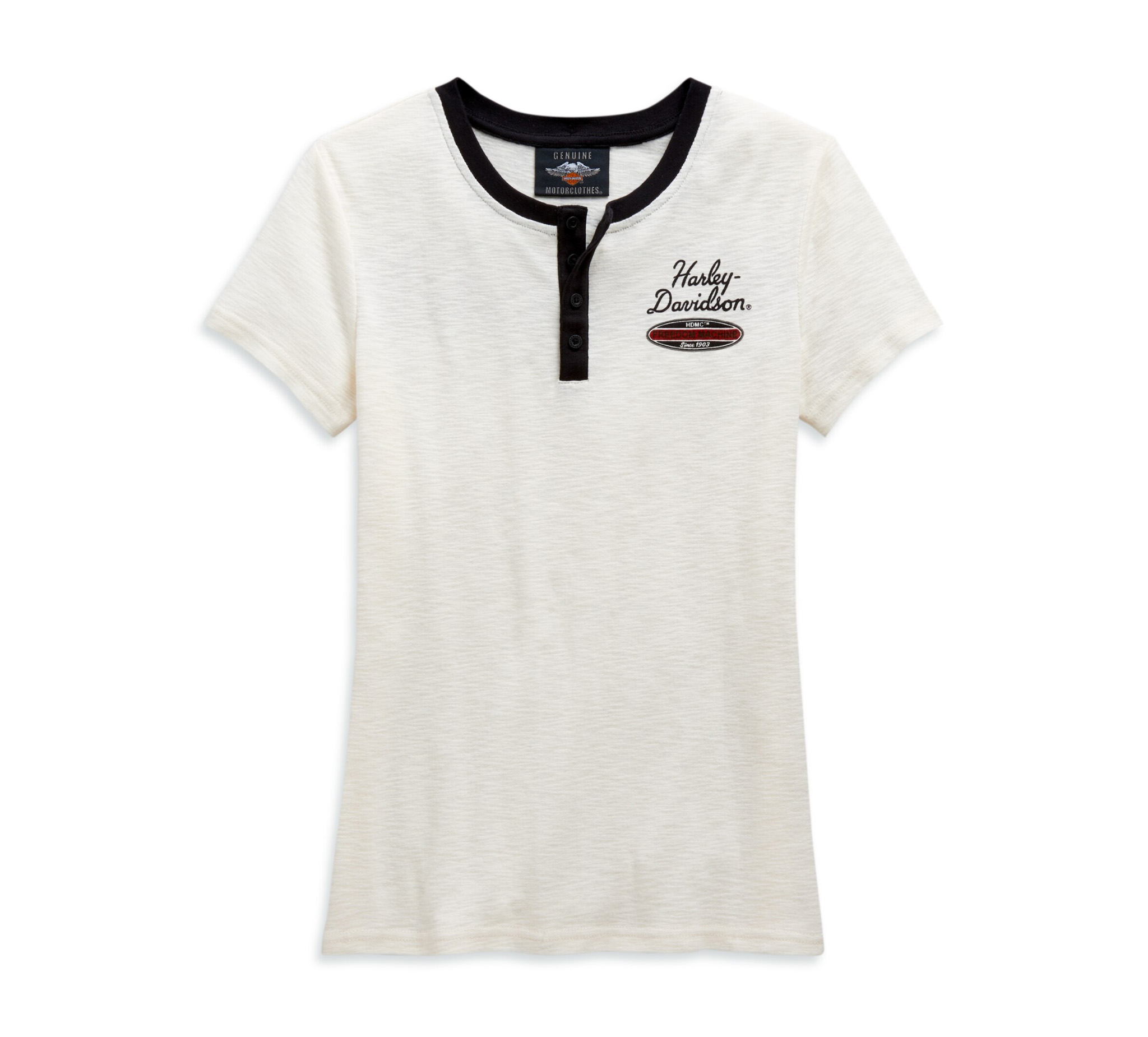 Women's Winged Logo Short Sleeve Henley