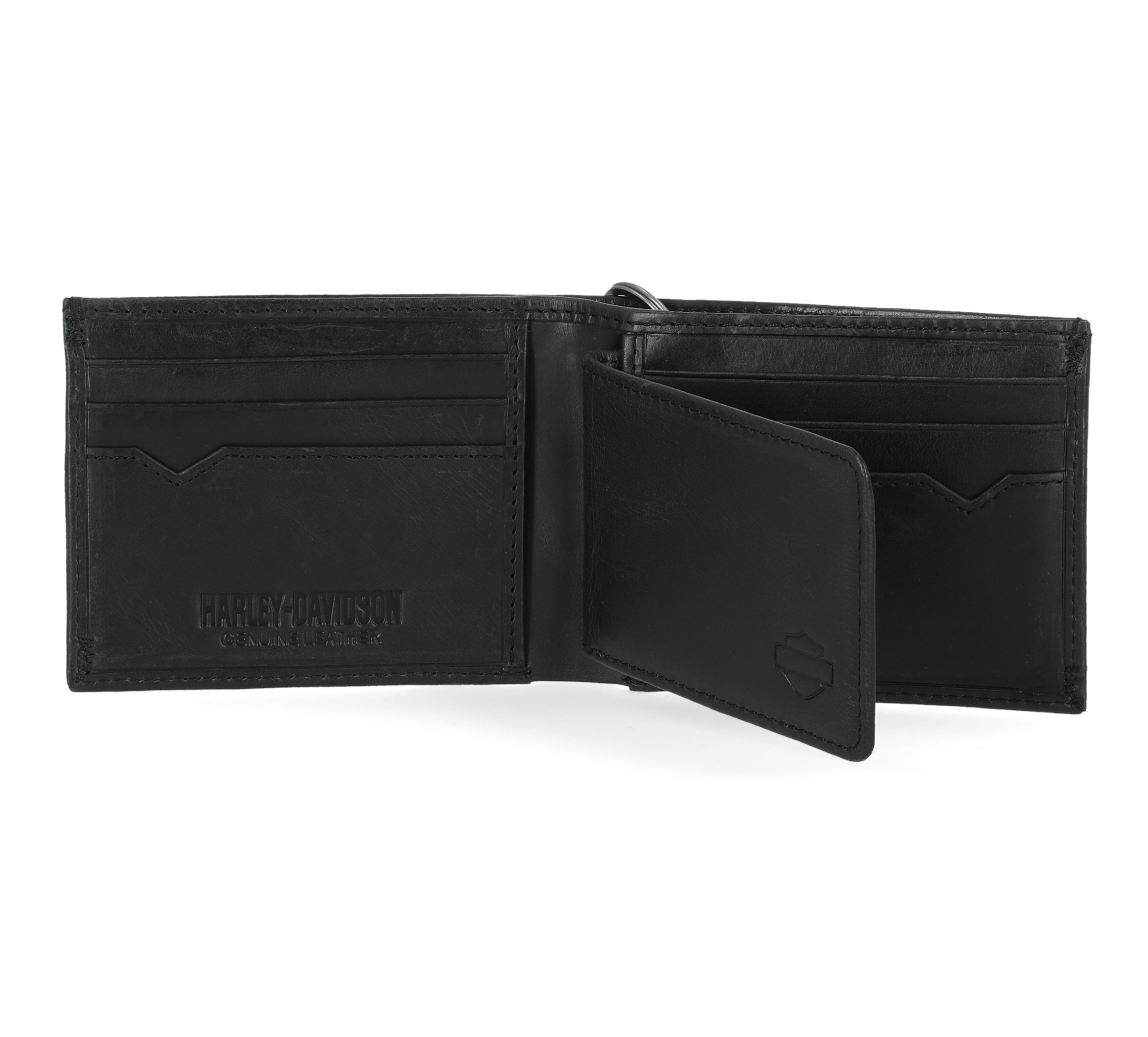 Men's Universal Classic Billfold Leather Wallet With Chain