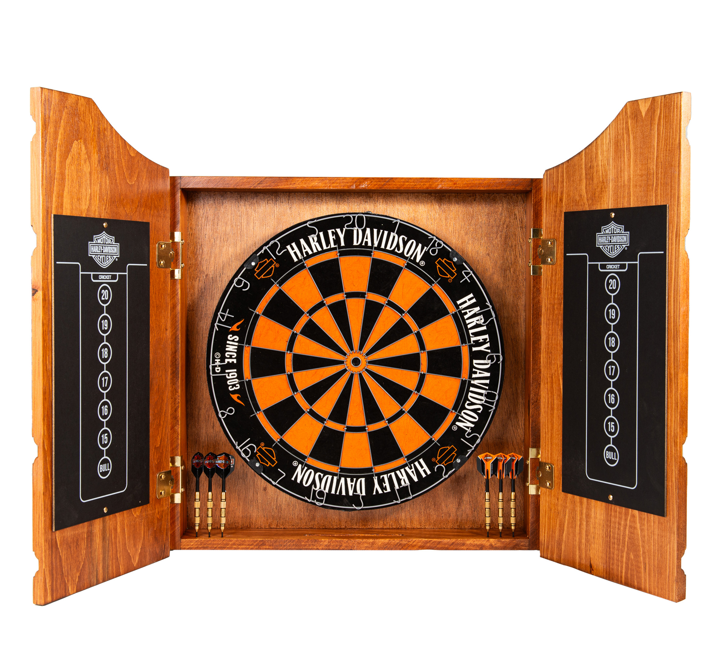 H-D Bar & Shield Dartboard Cabinet Kit
