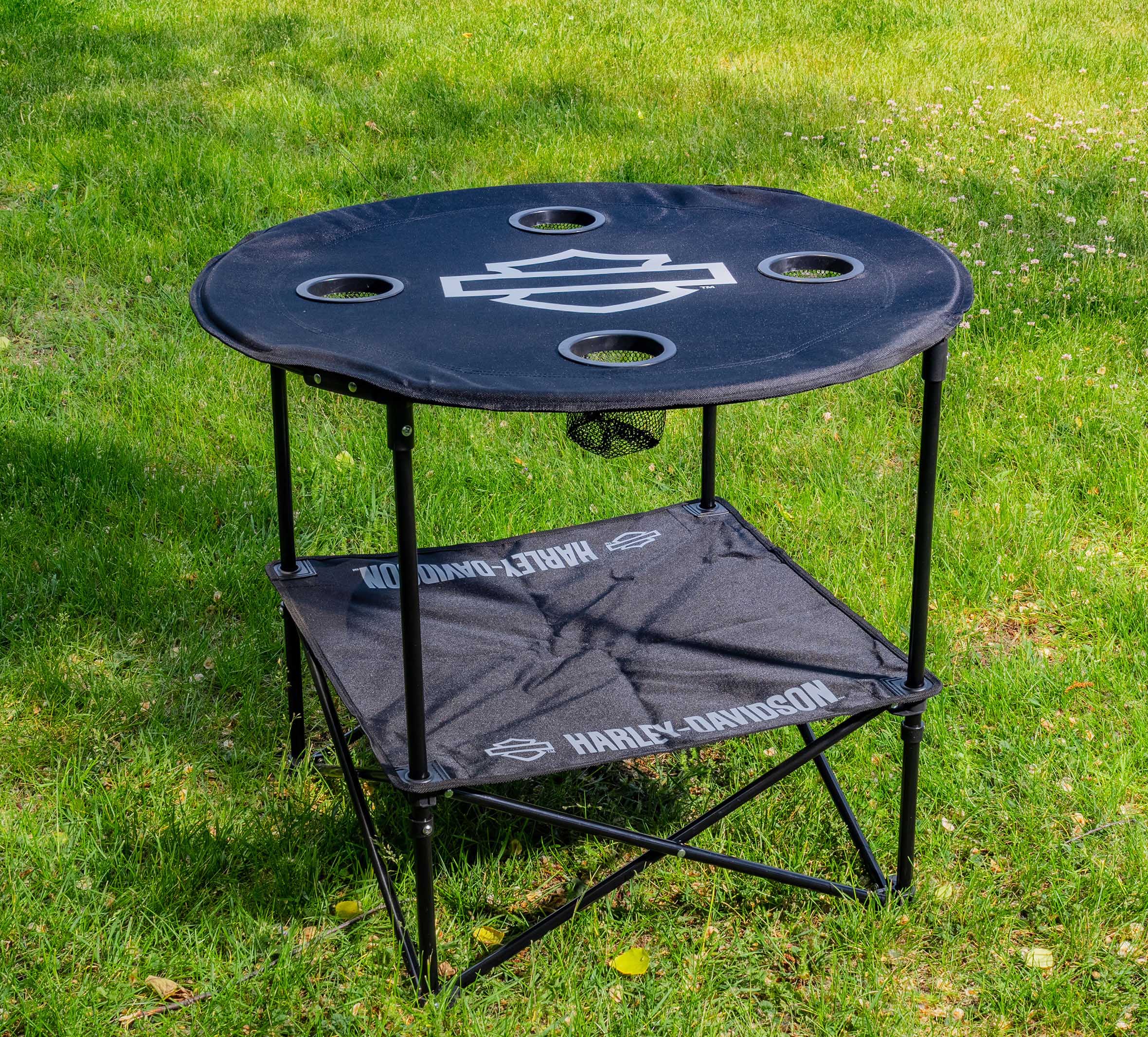 H-D Open Bar & Shield Folding Table