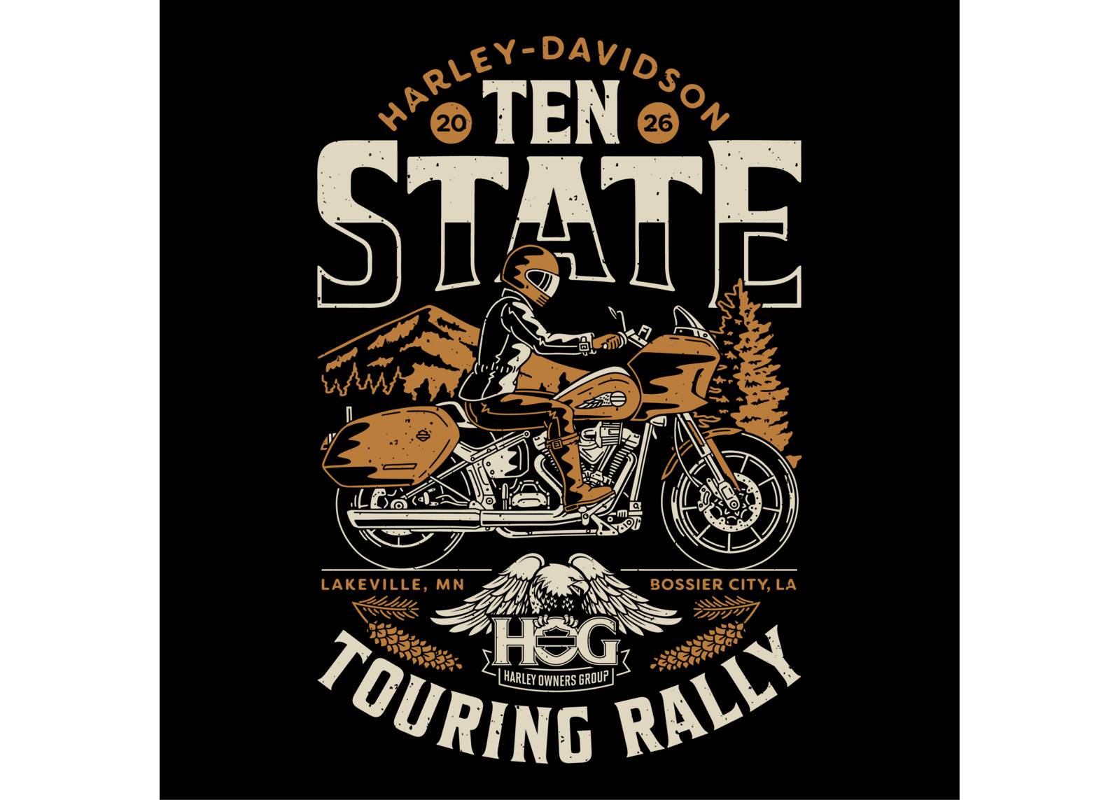 10 State H.O.G. Touring Rally Banner
