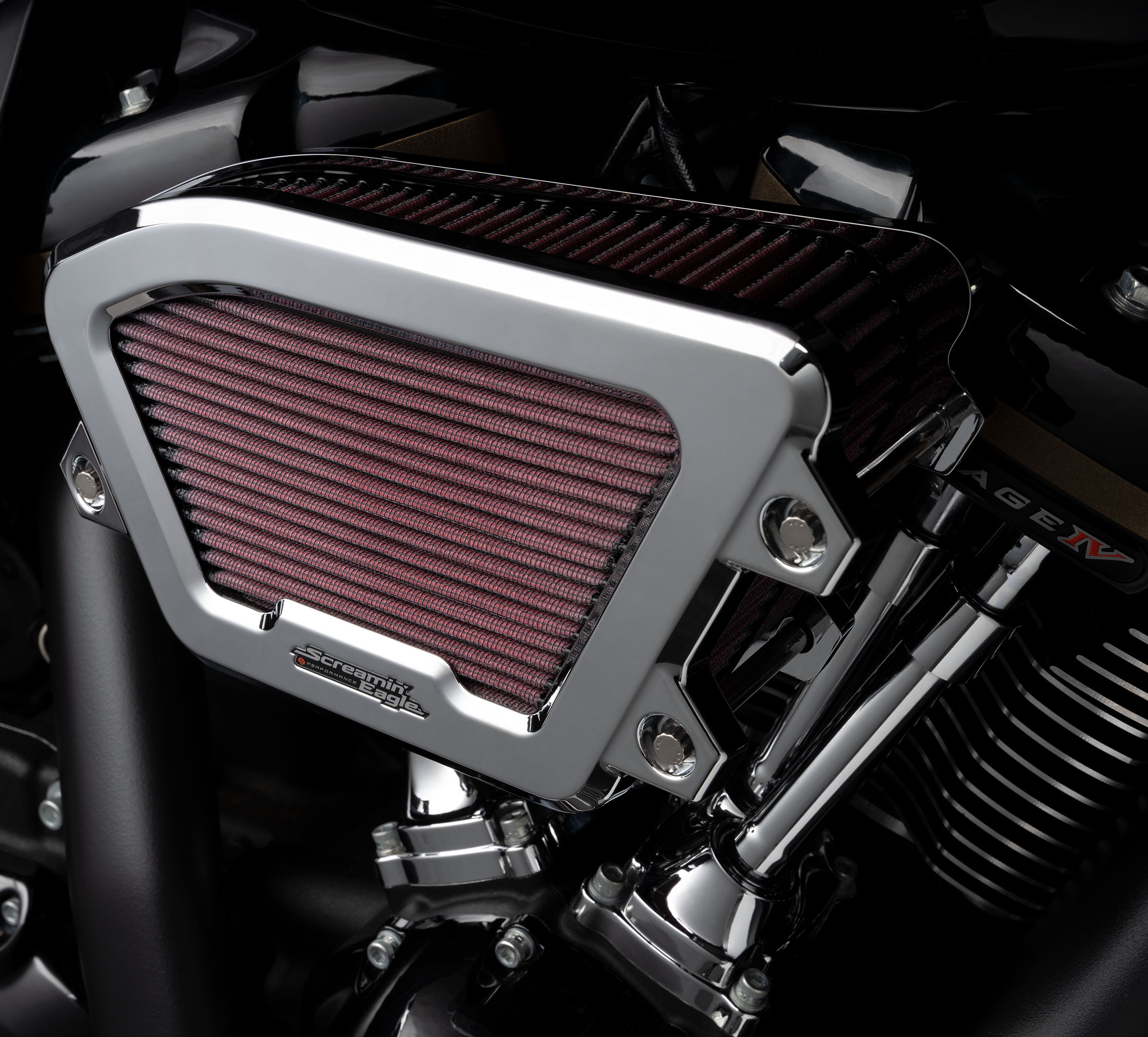 Screamin' Eagle エアフィルター ブラック　ツインカム Screamin' Eagle Air Cleaner - Extreme Wedge | Harley-Davidson USA