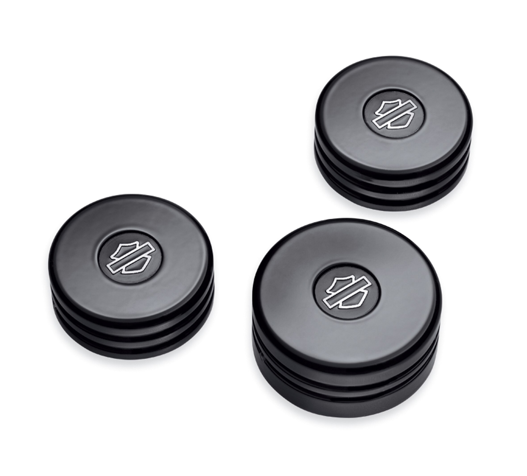 Gloss Black Upper Fork Nut Covers