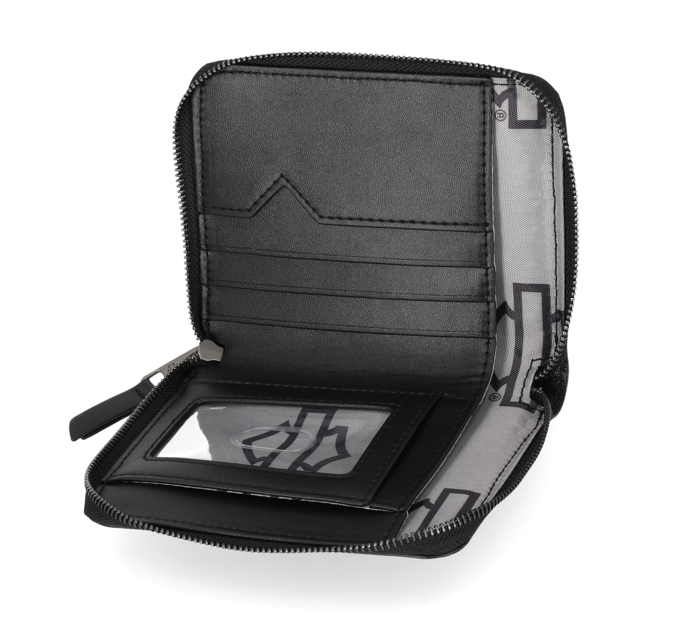 Croco Bar & Shield Small Zip Around