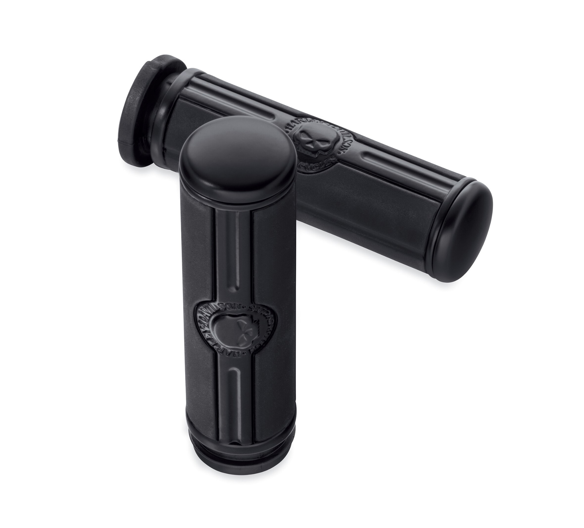 KEEPDSGN Motorcycle Hand Grips For Harley Davidson Street Glide / Road Glide – Black Aluminum & Rubber