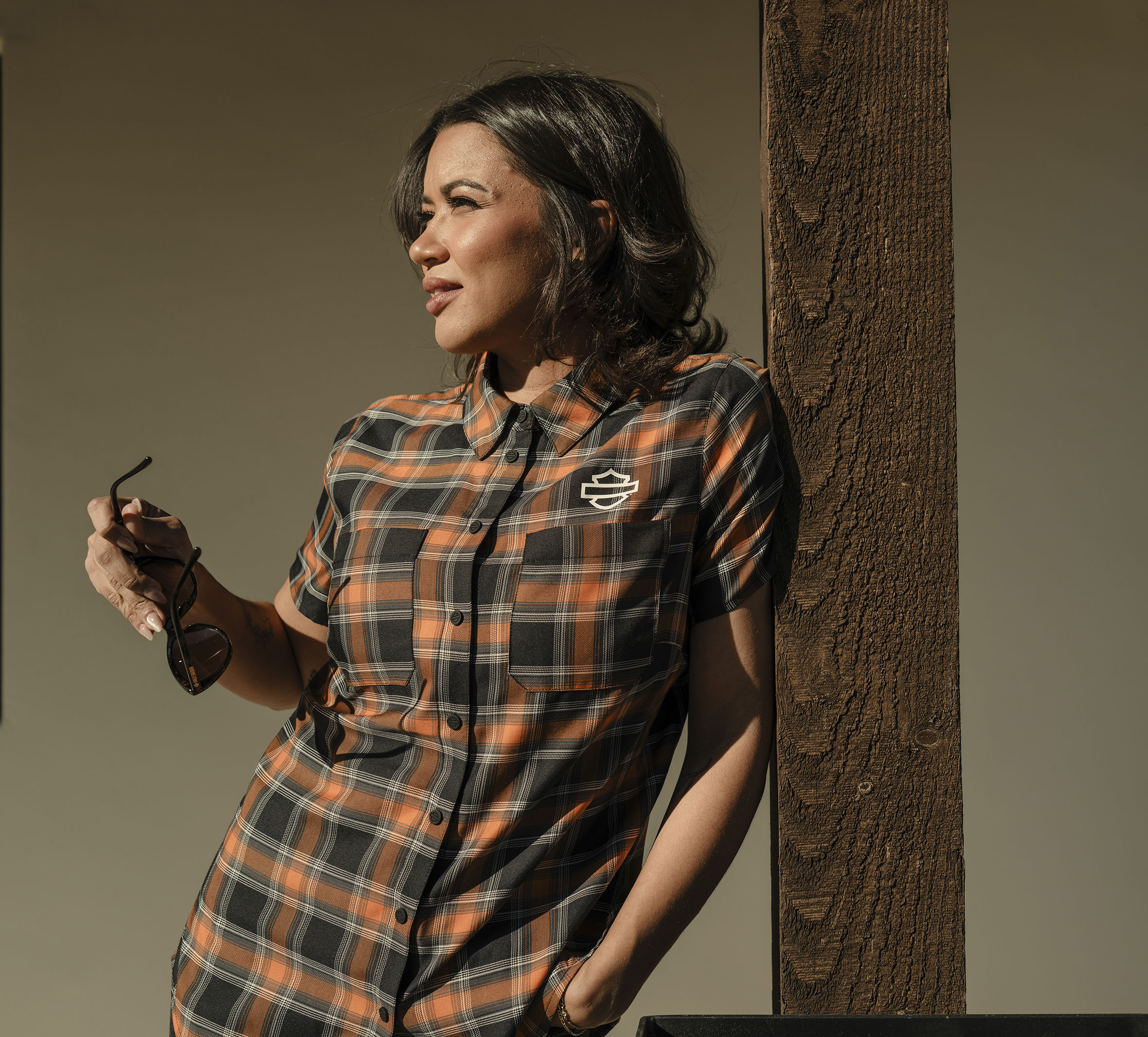 Women's H-D TECH Plaid Short Sleeve | Harley-Davidson USA