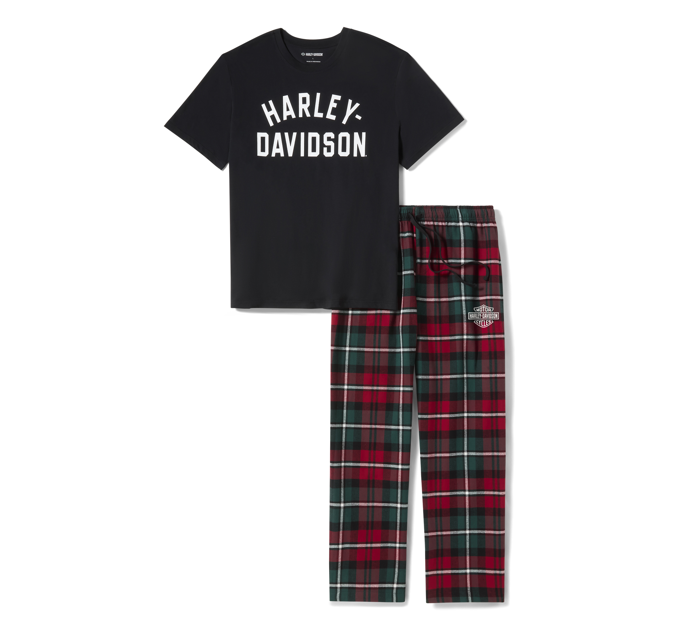 Men's Holiday Plaid Pajama Gift Set | Harley-Davidson USA