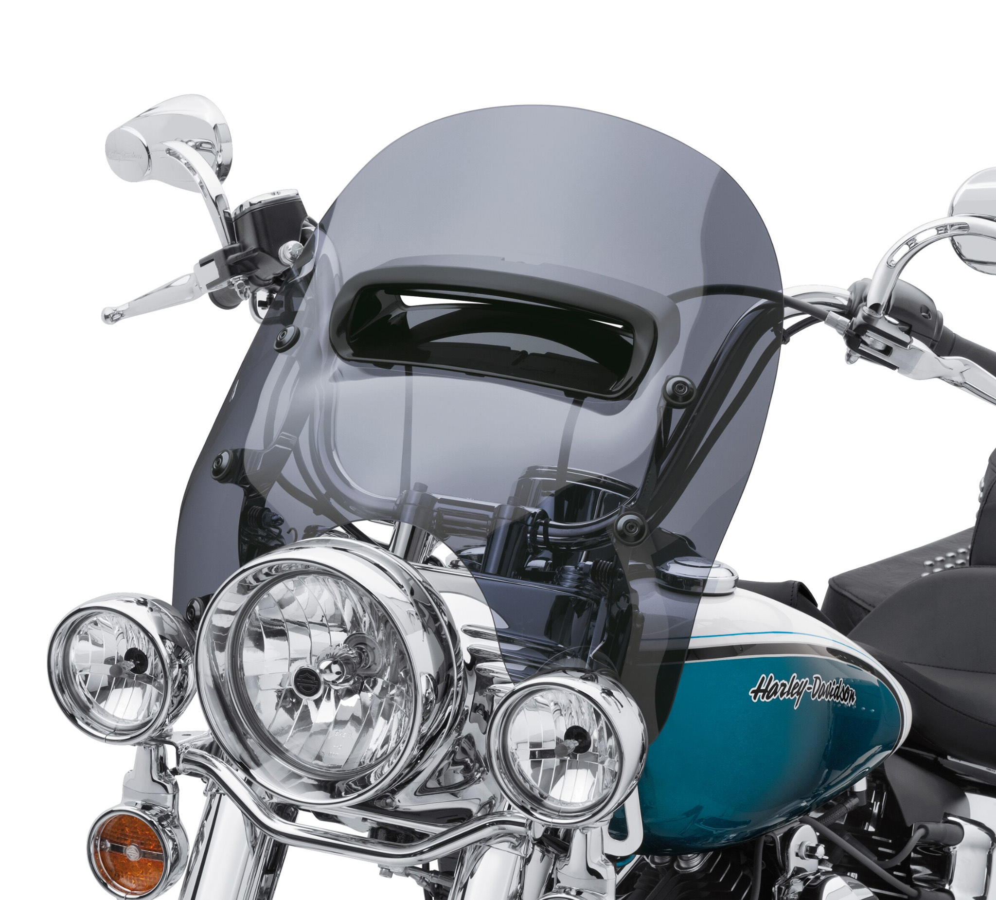 H-D Detachables Wind Splitter Vented Windshield