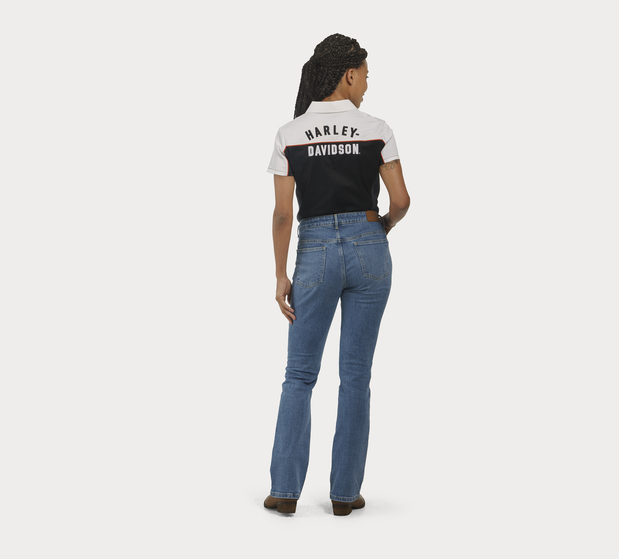 Women's Harley-Davidson High Rise Boot Cut Jeans