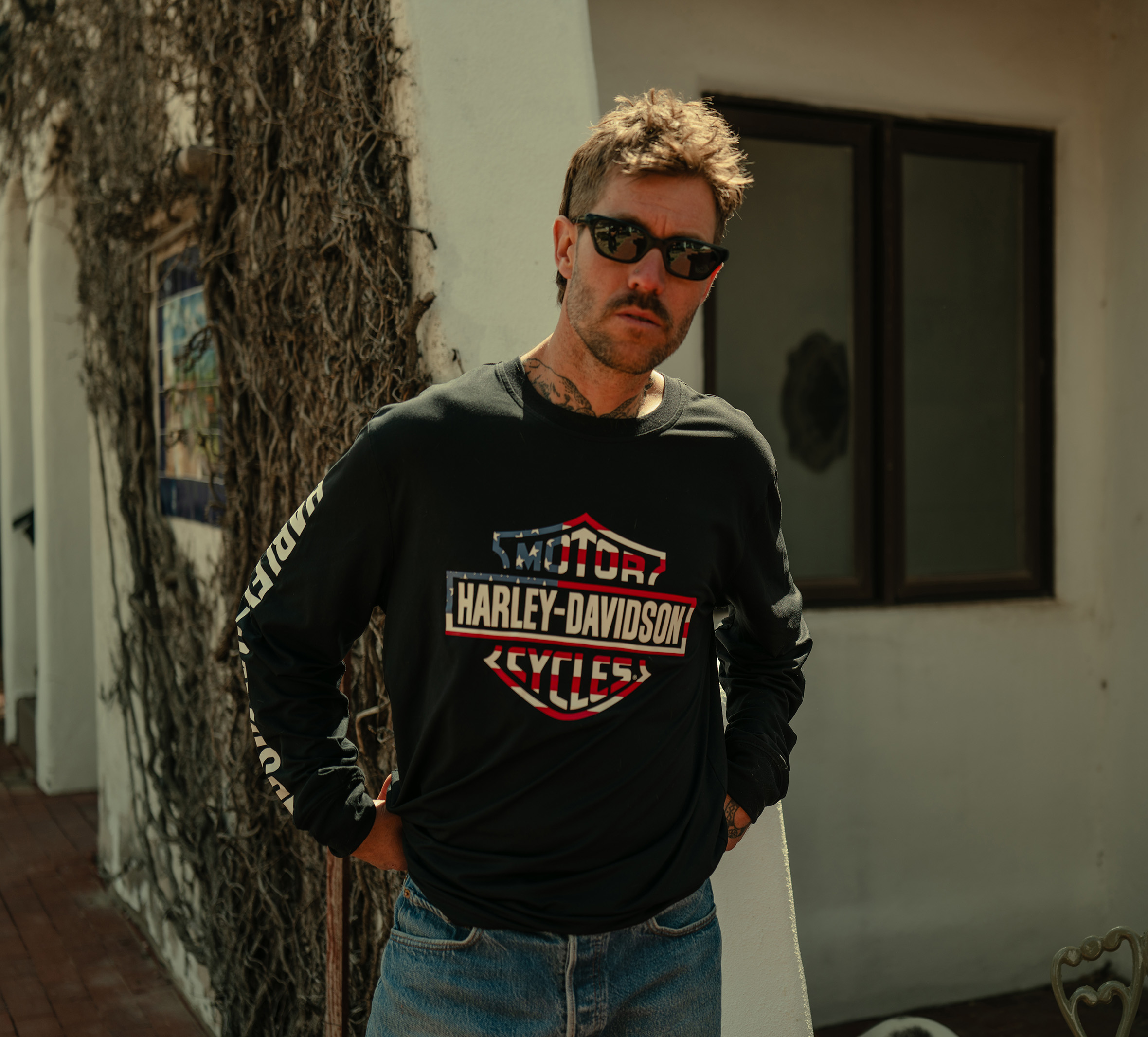 Men's Stars & Stripes Long Sleeve Shirt | Harley-Davidson CA