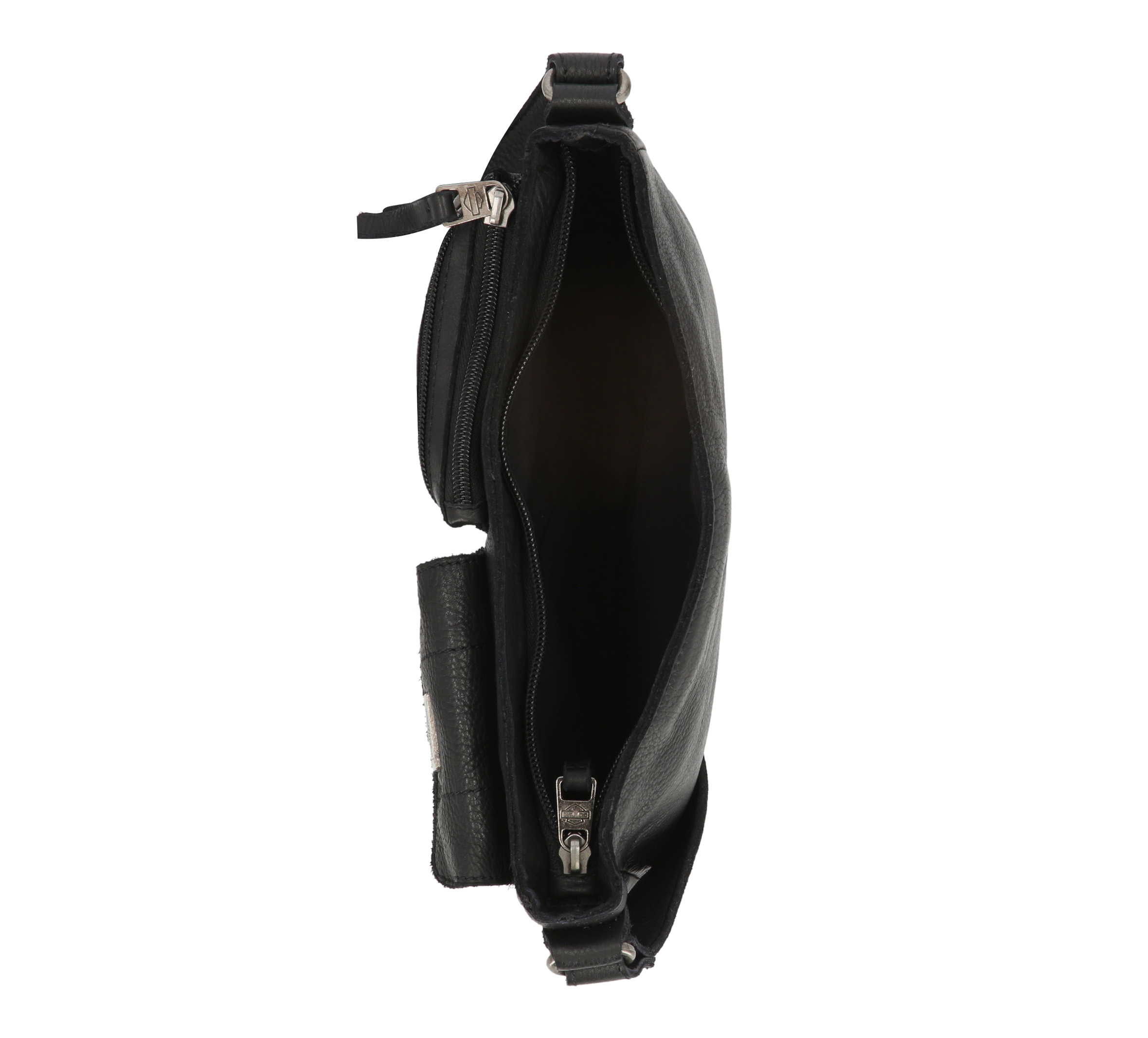 Womens Washed Leather Shoulder Bag