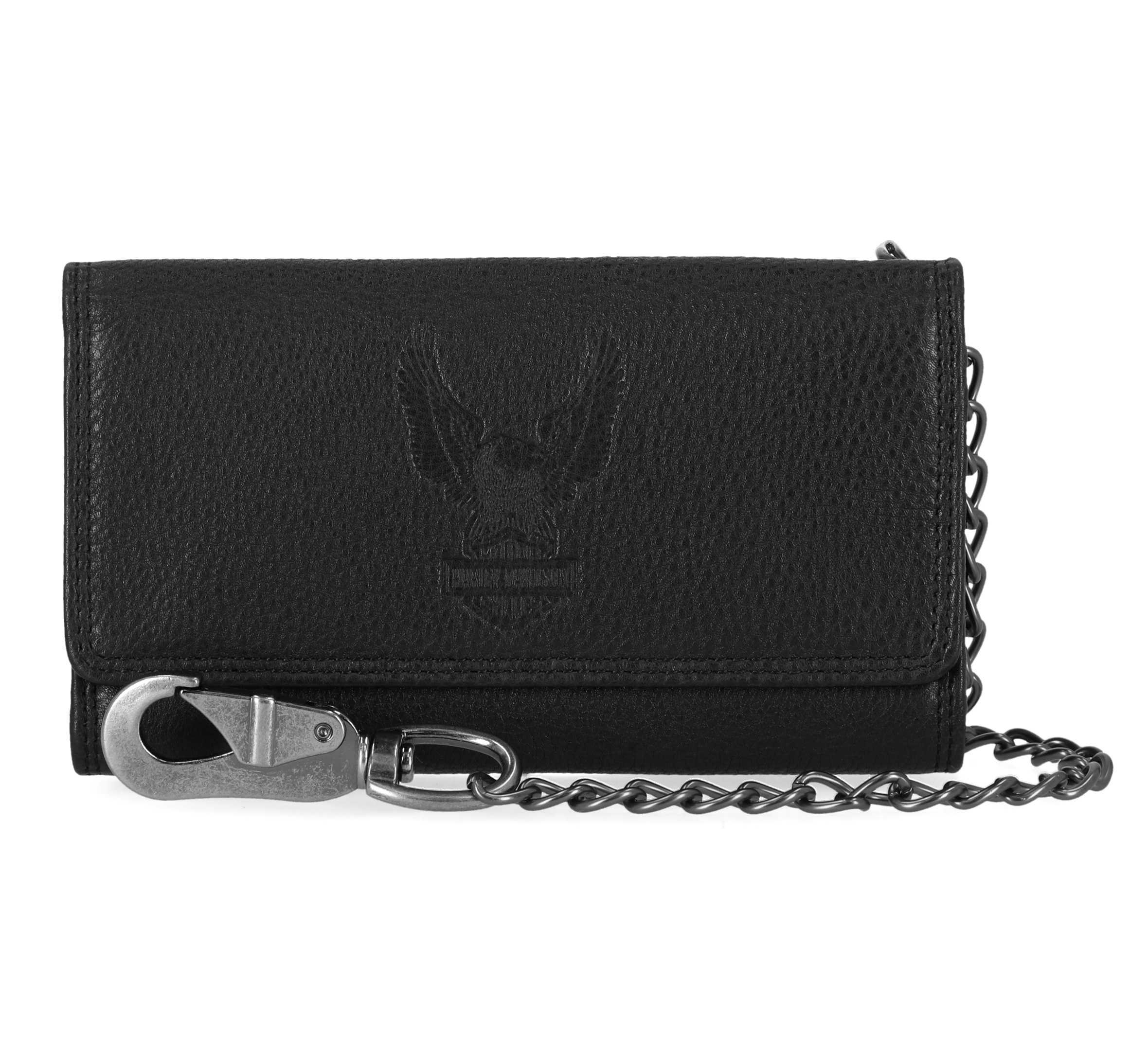 Eagle Trifold Trucker Wallet With Chain