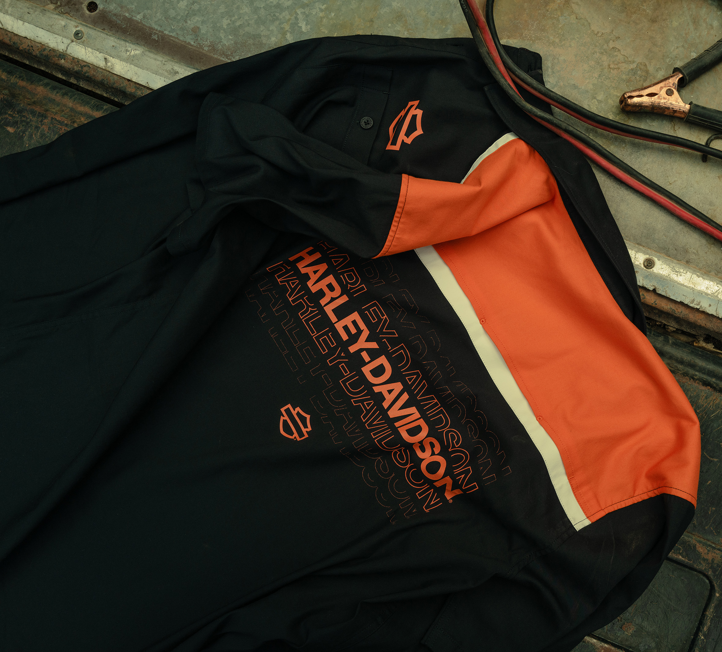 Men's H-D TECH COOLMAX Color Blocked Shirt | Harley-Davidson USA