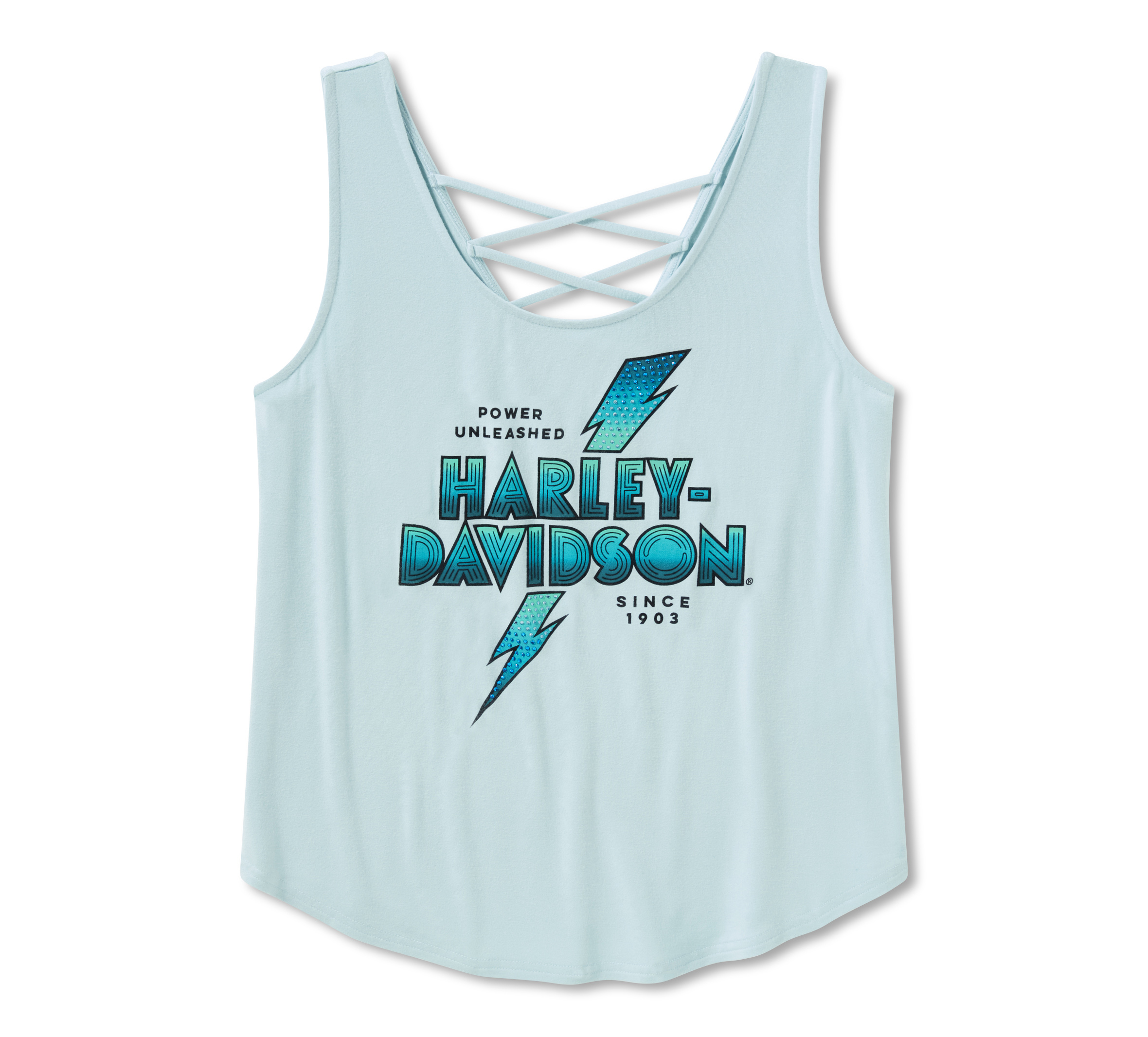 Women's Bling Power Unleashed Laced Back Tank | Harley-Davidson USA