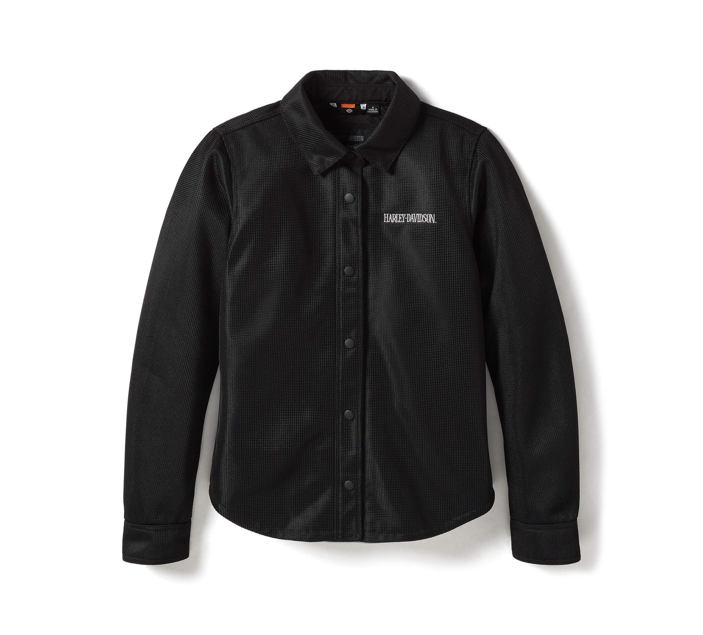 Women's Willie G® Skull Graphic Operative Mesh Riding Shirt Jacket