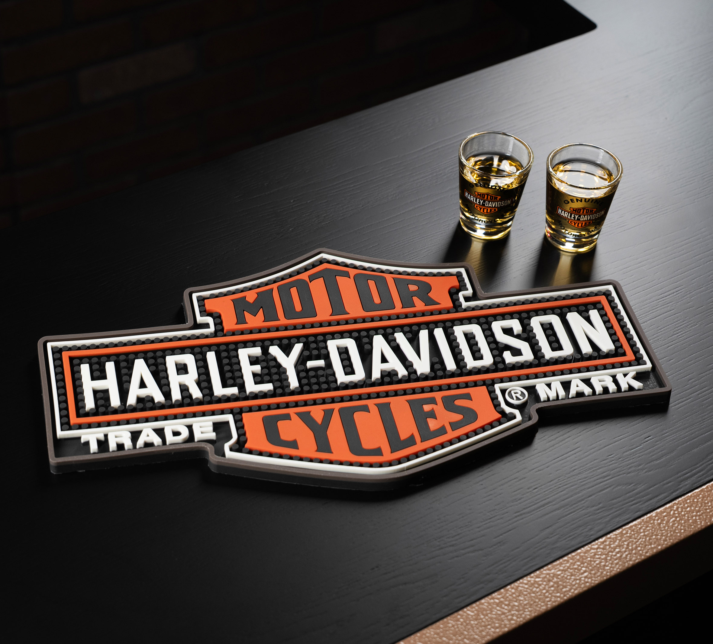 H-D Nostalgic Bar & Shield Bar Mat