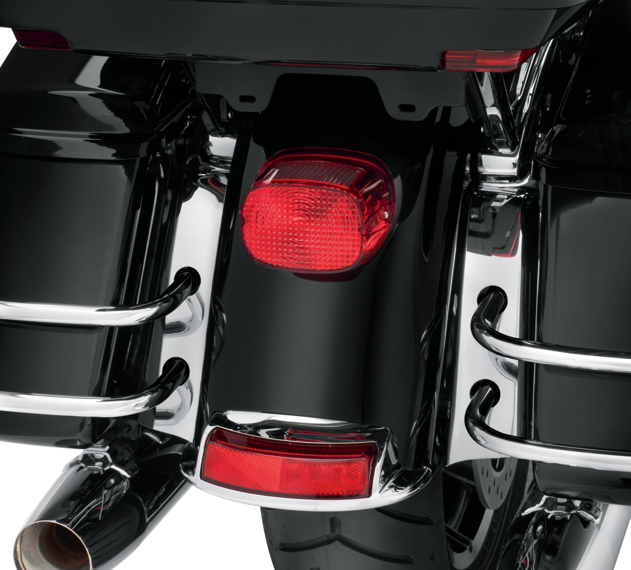 Chrome Slotted Saddlebag Filler Strip Kit