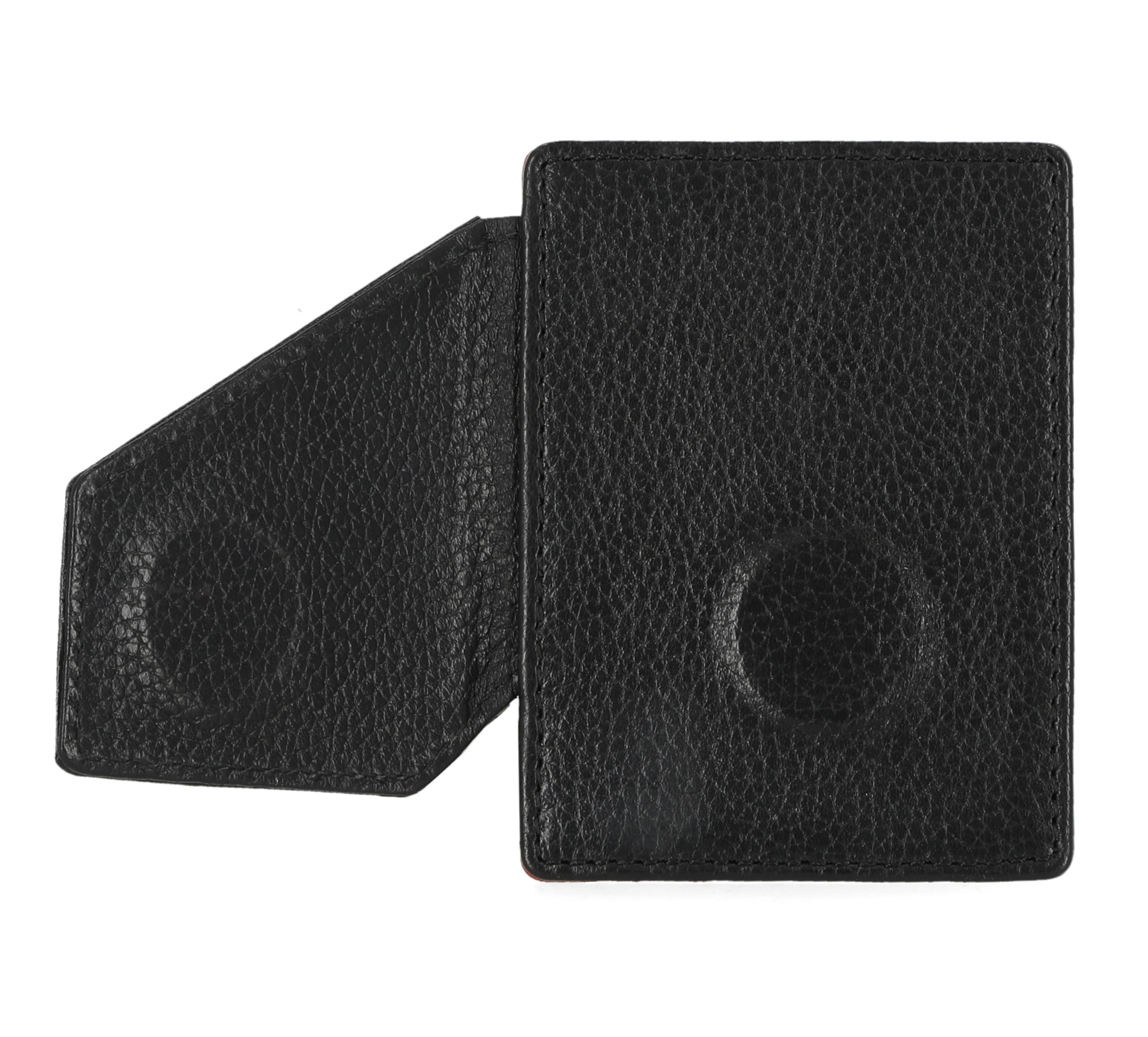 Portefeuille porte-cartes en cuir grainé véritable Bar & Shield pour hommes