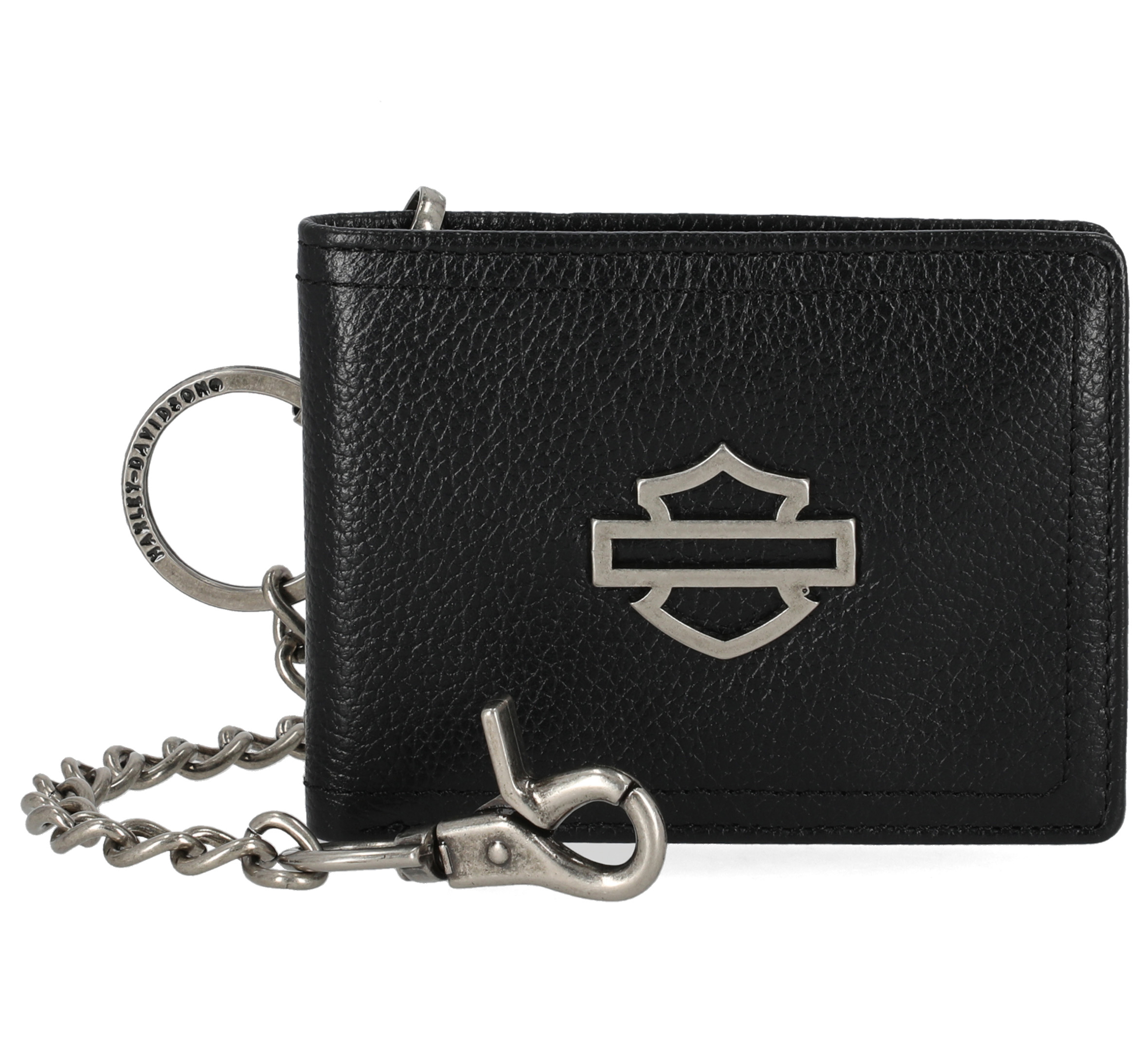 Open Bar & Shield Slim BiFold Chain Wallet