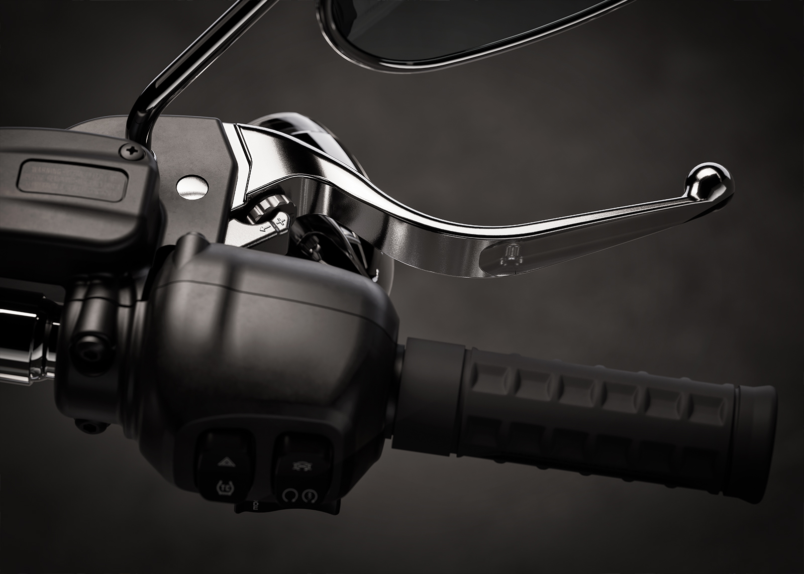 2025 Fat Boy Gray Ghost Adjustable Brake Lever