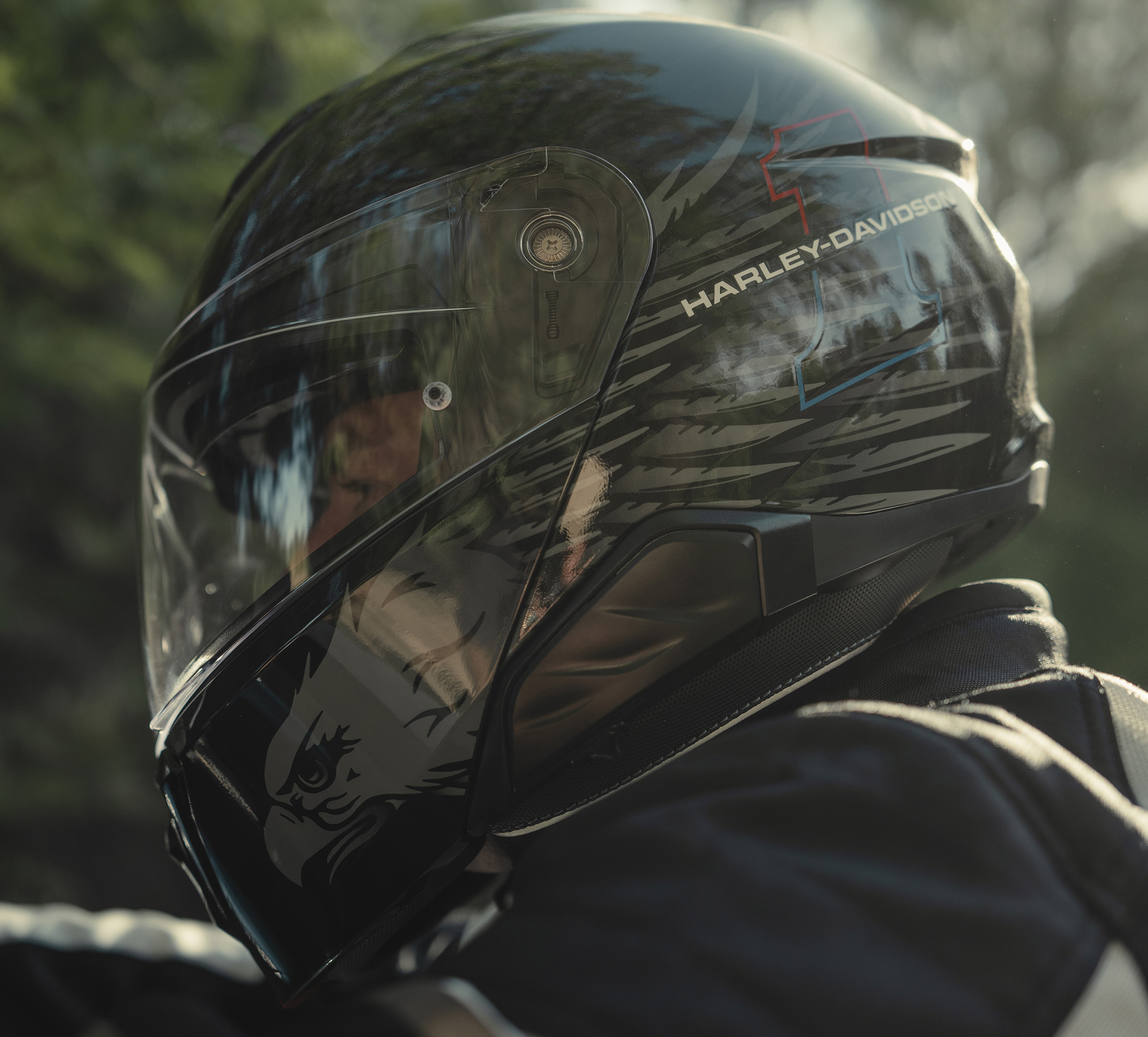 H-D Liberty Eagle Capstone Sun Shield III H35 Modular Helmet