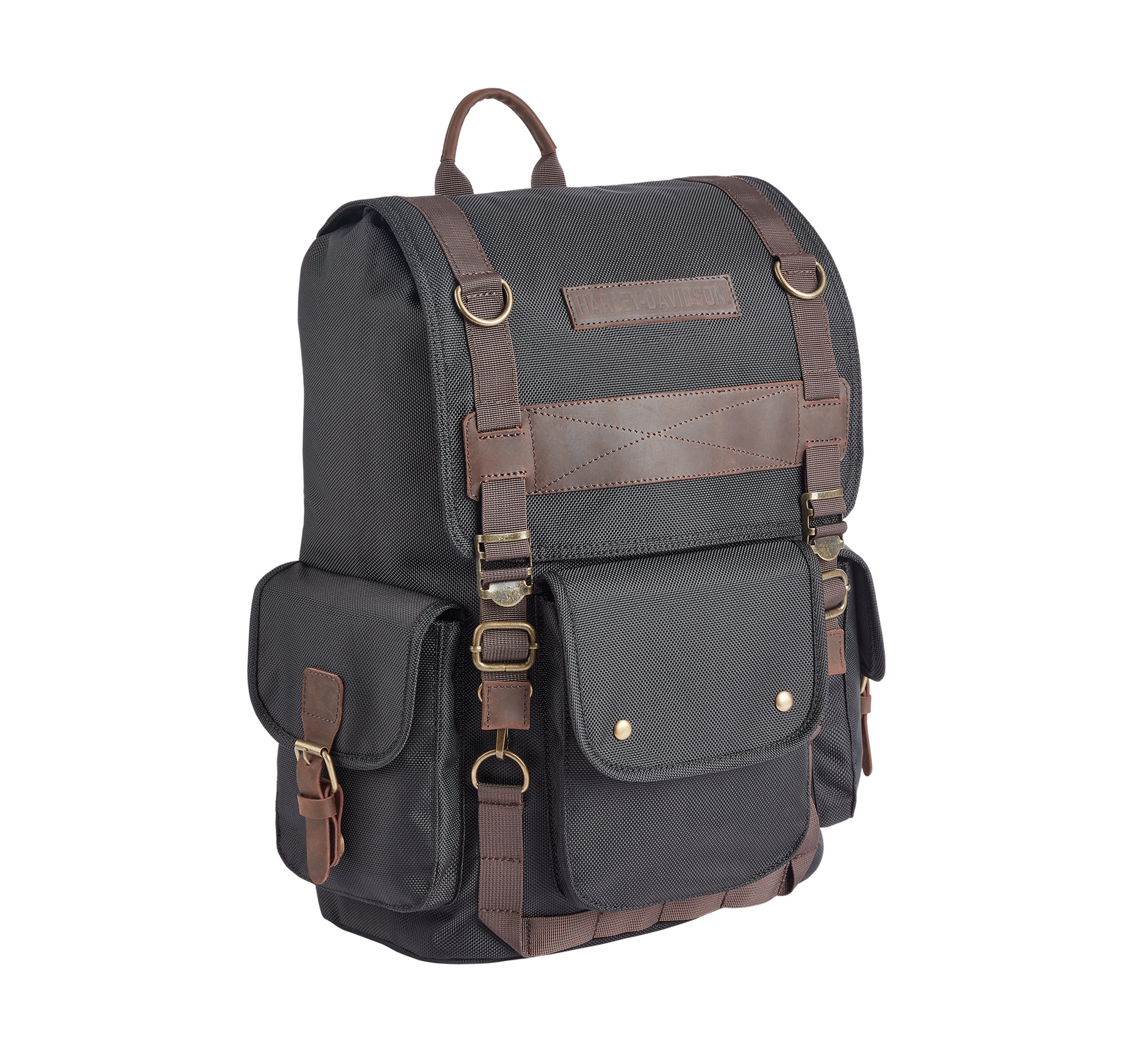 Ponderosa Ballistic & Leather USB Backpack